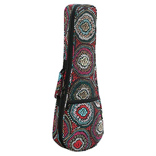 MAHALO コンサートウクレレ用バッグ アボリジニ風柄 CUB02-N1-C