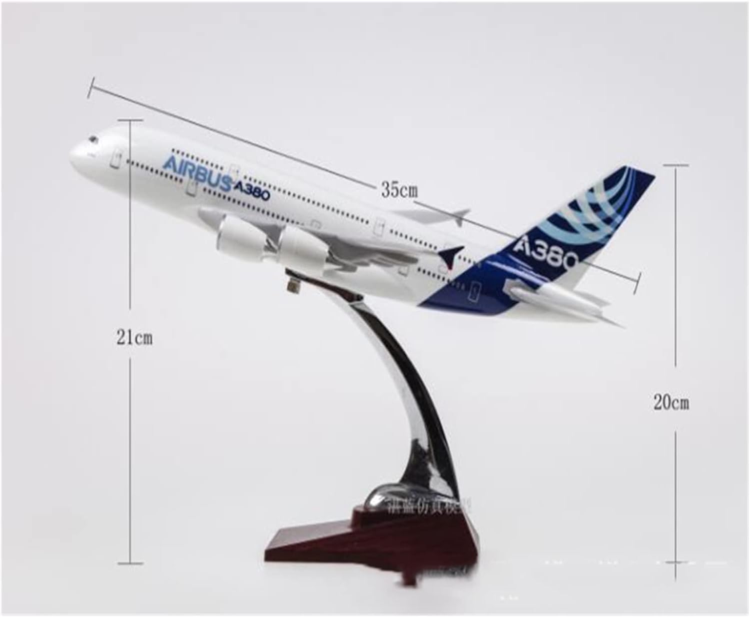 35cm Fit for Aviation Airbus A380 Airplane Model Die Cast Plastic Alloy Aircraft Kids Gift Collection Hobby Playgame Kit