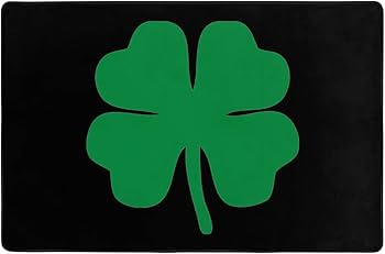 Amazon.com: Green 4 Leaf Clover Area Rug Living Room Bedroom