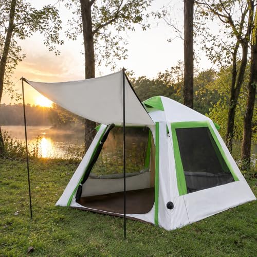 Carpa inflable para camping 3-4 personas con bomba manual miniatura 3