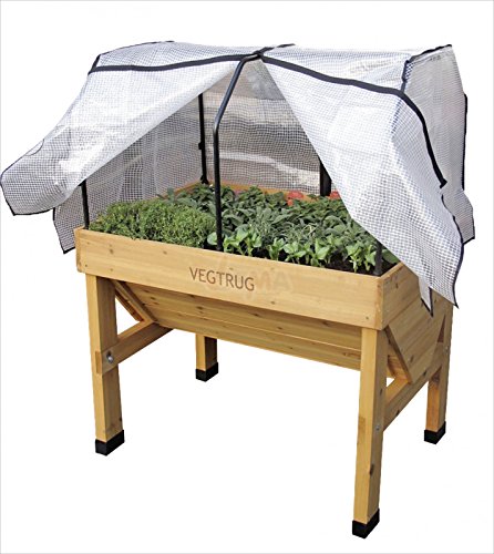 Preisvergleich Produktbild VegTrug Gitternetzfolie mit Rahmen für Hochbeet Small L100cm