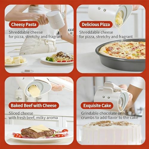 Rallador eléctrico inalámbrico recargable rotatorio para queso miniatura 5