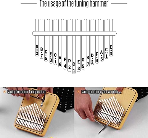 Générique Mini Doigt Kalimba Pouce Piano Portable 17 Touches Kalimba Pouce Piano Épicéa, avec Musique Cadeau sur L… - Les Beatles, Paul McCartney, John Lennon, RIngo Starr, George Harrison Générique Mini Doigt Kalimba Pouce Piano Portable 17 Touches Kalimba Pouce Piano Épicéa, avec Musique Cadeau sur L… – Image 7