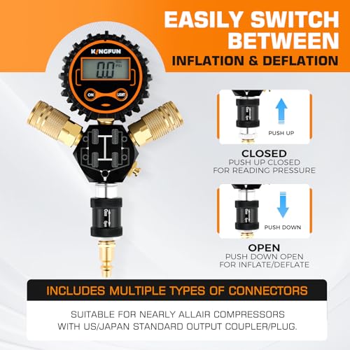 Kingfun 4-Tire Inflation Deflation System