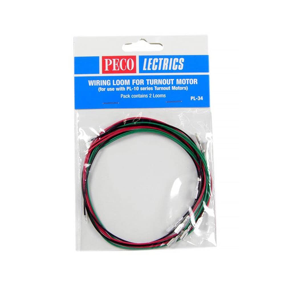 Peco PL-34 Wiring Loom for Turnout Motors (PL-10 series) Pk2