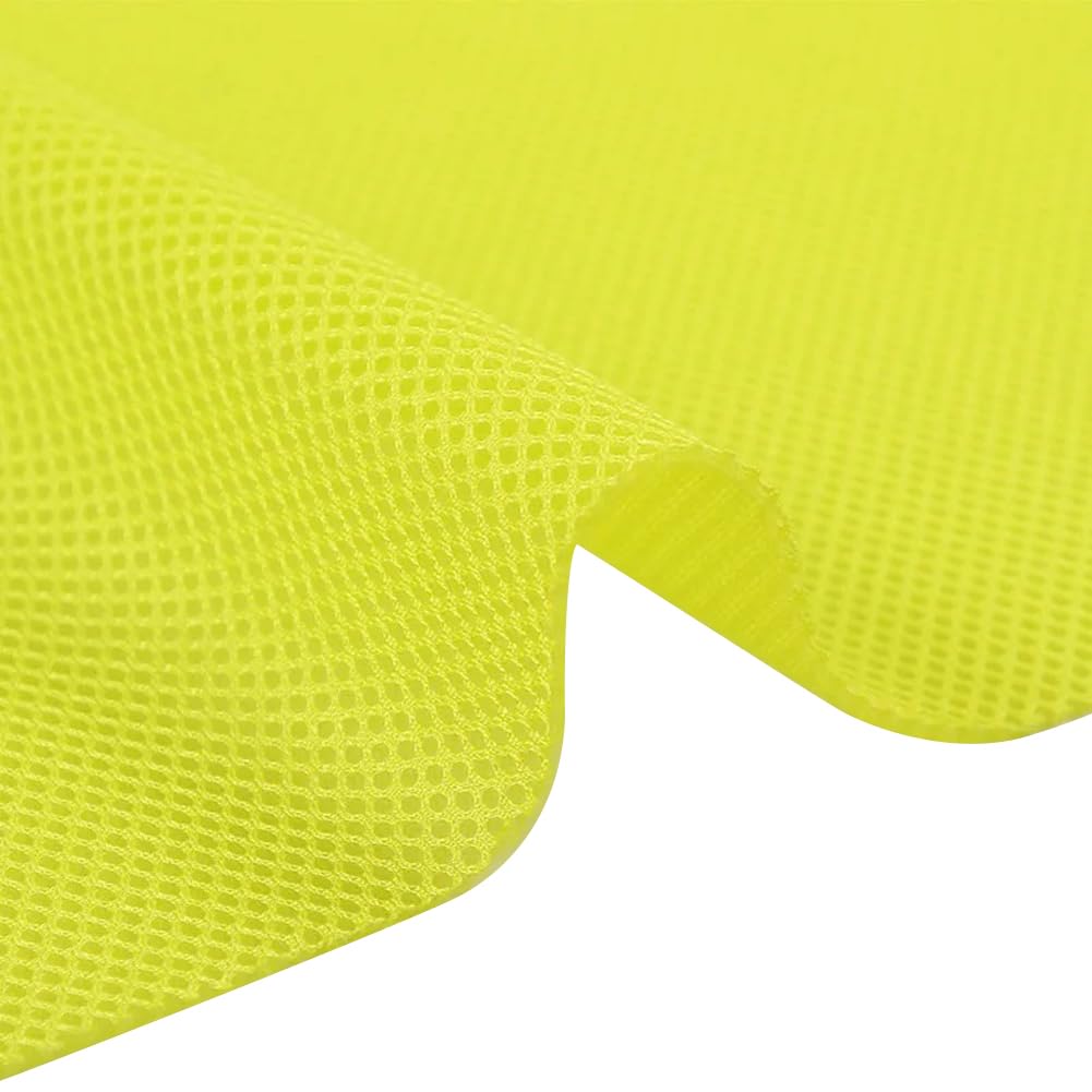 Tela de poliéster Transpirable, 1 m x 1,6 m, Tela de Malla 3D para Costura, Ropa y proyectos de Manualidades, Amarillo 1