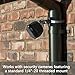 Universal Adjustable Stainless Mount Bracket Outdoor Security Camera 360 Degree Hoop Hose Clamp Pipe Poles Mount No-Drill Holes Compatible with Reolink/Nest/Arlo/Eufy/Wyze and Other Camera (Black)