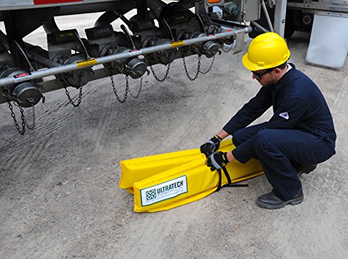 UltraTech 8854 Ultra-Mini Foam Wall Berm, 10 oz. PVC, 4' x 6', Yellow