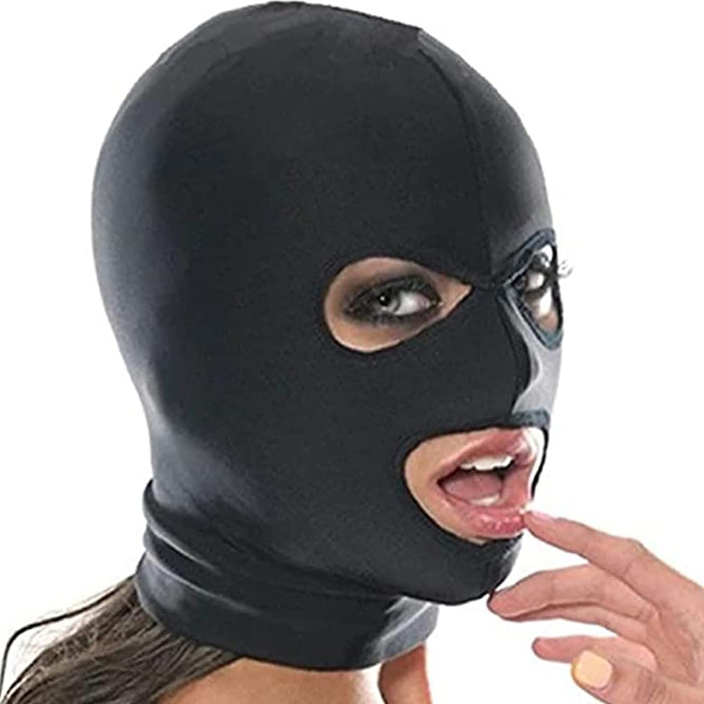 Forniture per Coppie di Oggetti di Scena per Cosplay di Maschere Elastiche Traspiranti (Nero)