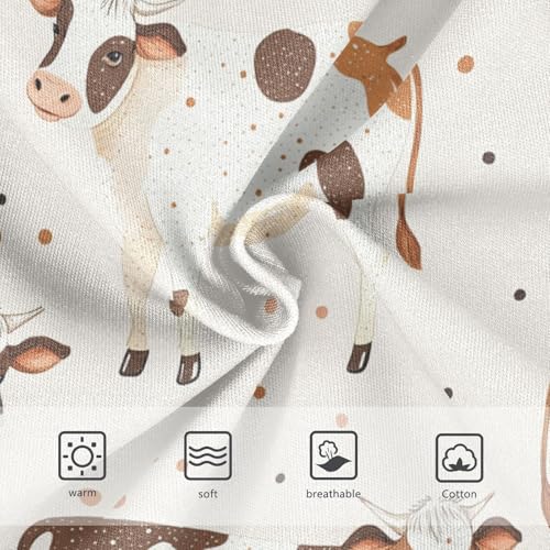 Wusikd Cows Girls' Underwear Cotton Girls Briefs Soft Toddler Underwears 2T3