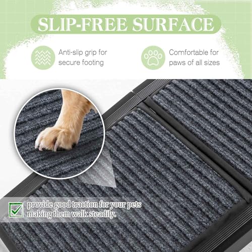Pawhaven Folding Dog Ramp Non-Slip Pet Ramp For Cars Sofa Bed – Dog Steps For Car, Large & Small Dogs, Lightweight Portable, 170X44CM - 7