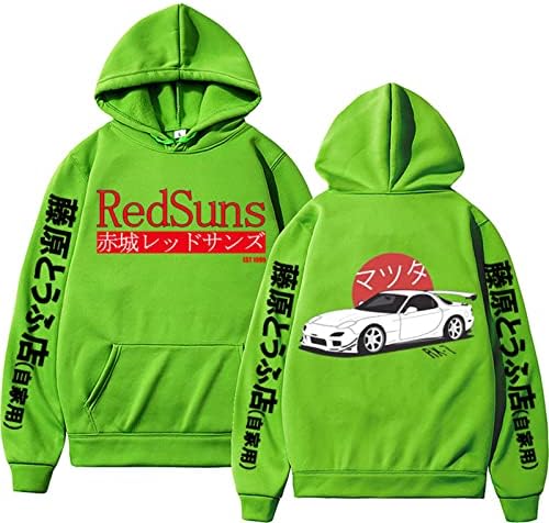 Anime Initial D Hoodies Printed Hoodie Men Women JDM Automobile Culture Hoodies Unisex Fashion Sweatshirt Streetwear