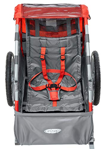Instep Sync Single Bicycle Trailer, Red (Renewed)