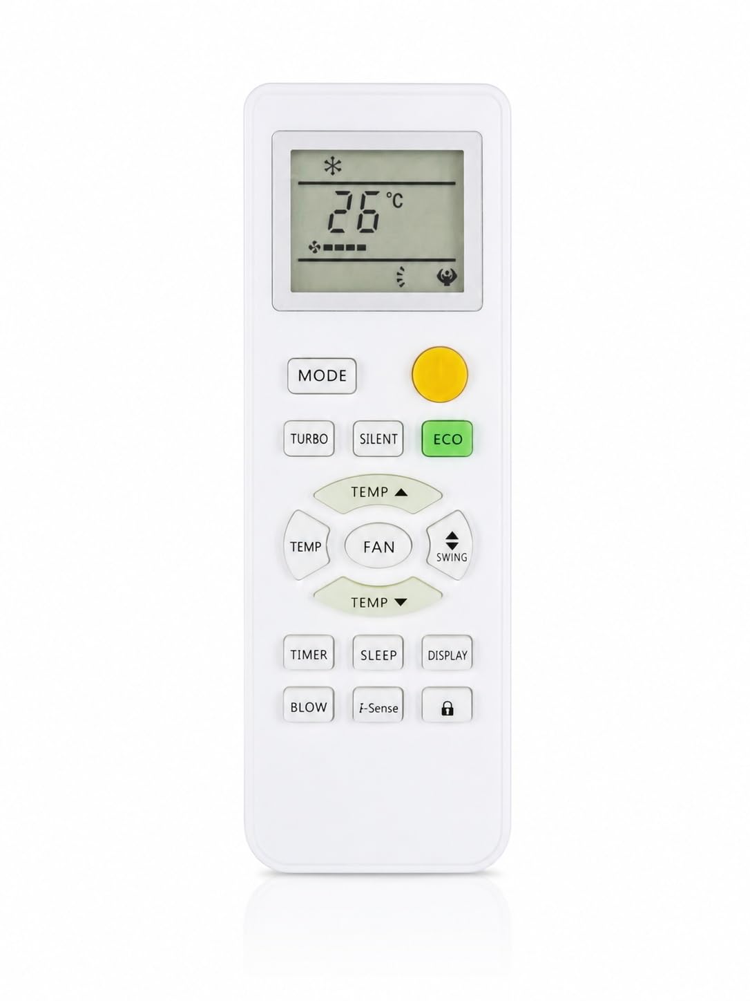AC Remote Control Compatible with Godrej Air Conditioner | I-Sense Function, Turbo Silent ECO Mode, Timer Sleep Swing Controls | Replacement Remote | White RE 131E-image-15