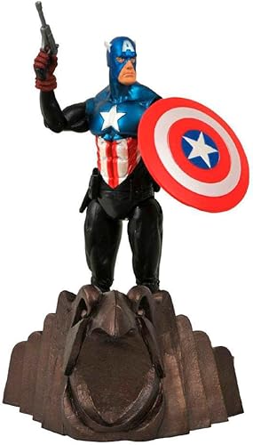 Disney Marvel Select - Figura de acción del Capitán América de 7 pulgadas de alto