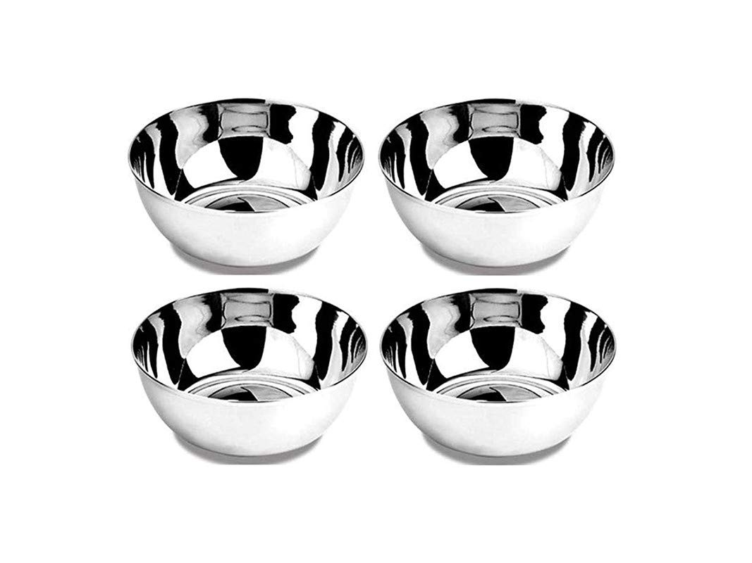 Verres en acier inoxydable pour café et thé 160 ml - Lot de 4 pièces