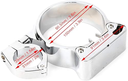 Miniatura 3 de Fydun - Soporte de reubicación para velocímetro, aleación de aluminio para instrumentos de motocicleta XLH 1200 XLH 883 XL 1200 L (chapado en plata)