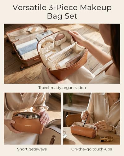 BAGSMART Makeup Bag Travel Set Cosmetic Bag - Image 3