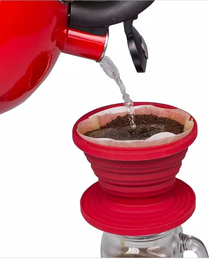 Generic Portable Silicone Collapsible Drip Coffee Maker - Camping Backpacking Travel Coffee Maker