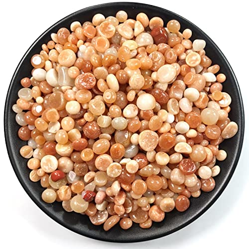 AZOOB 100 g natürlicher roter Kristallkies, halbkreisförmiger runder Stein, geeignet for Gartendekoration, Kristalle, Quarzkristalle ERTEYIN – Bild 4