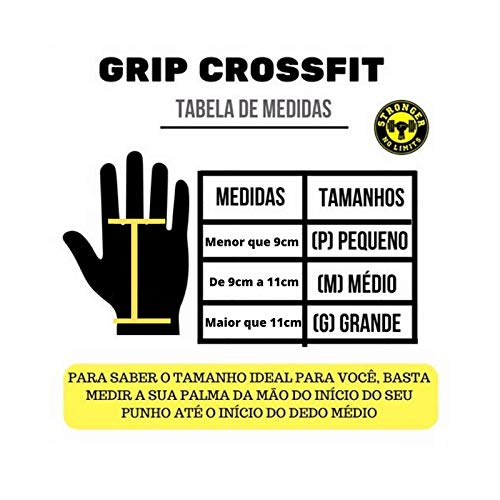 Luva Munhequeira Protetor Mão Grip Pull Up Couro