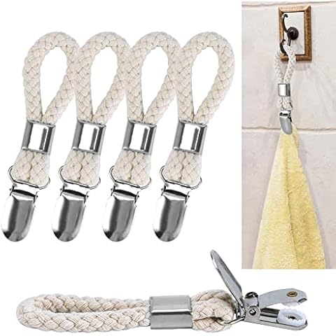 Woledy 5 Pack Hanging Towel Clips Cover