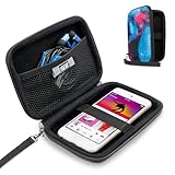 USA Gear Hard Shell iPod Travel Case Compatible with Apple iPod Touch (6th Generation, 5th Generation), iPod Nano with Protective EVA Design, Weather Resistant Exterior, Wrist Strap - Galaxy