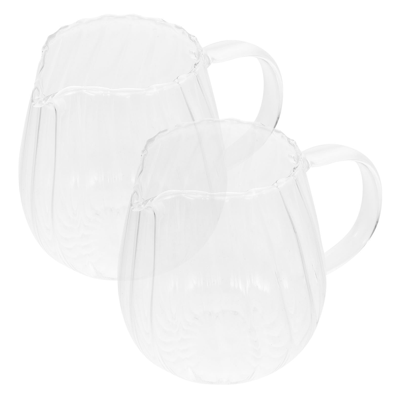 Jarra de vidrio pequeña de diseño sencillo y práctico para servir crema