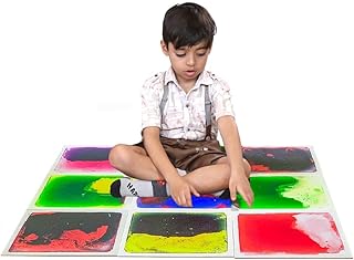 Abley's Therapeutic Sensory Liquid Tiles for Autism Support, Interactive Color-Changing Floor Mat, Visual Stimulation, Mul...