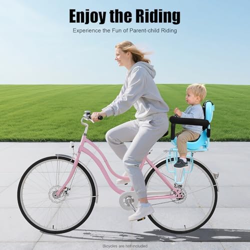 Rear Child Bike Seat, 14.17 * 20.48in Kids Bike Seat Toddler Child Saddle Seats Rear Child Bikes Seats Attachment with Seat Cushion for Folding Bikes Mountain Bikes Road Bikes