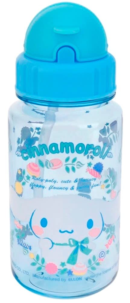 Ellon Cinnamoroll BPS Free Premium Tritan Straw Water Bottle Heat & Cold Resistant 14-oz