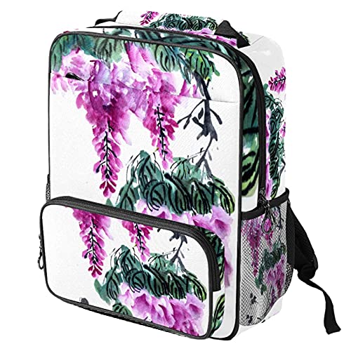 Sac de travail tendance à motif floral blanc pour transporter son ordinateur portable au quotidien