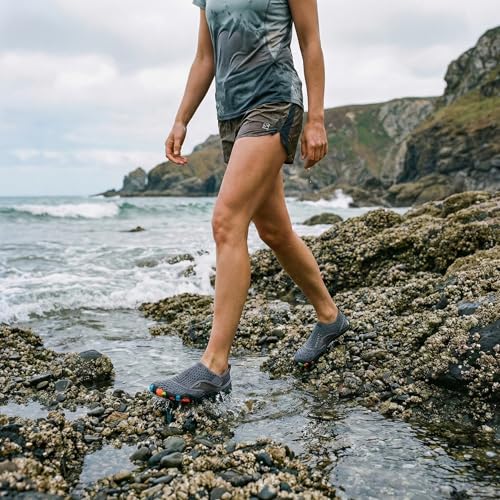 Image of L-RUN Barefoot Water Shoes Women Mens Aqua Sock Athletic Hiking Water Sports Shoes for Swim Beach Pool Sand Diving Walking