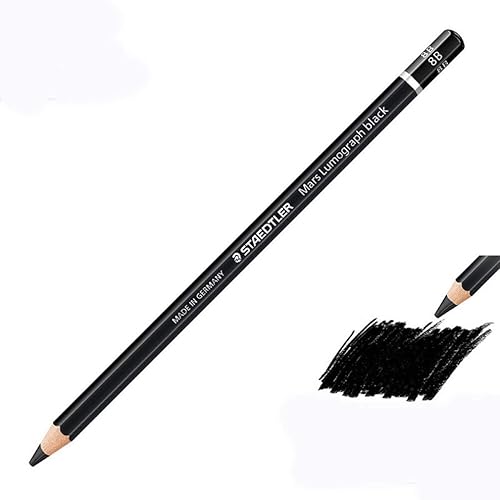 Lápiz de dibujo negro boceto 8B boceto carbón 12