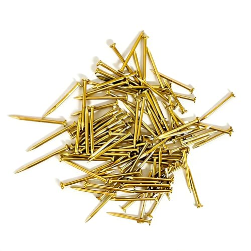 Clavos de cobre iDili para modelos clásicos de velero, cabeza puntiaguda, 0.7 mm x 12 mm, paquete de 300 g aproximadamente 7800 piezas miniatura 1