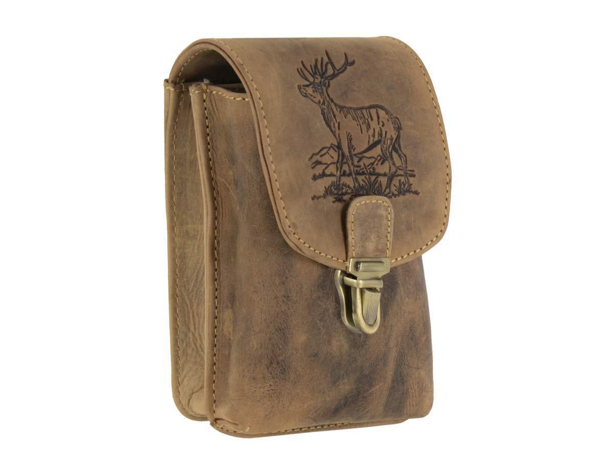 Greenburry Bauchtasche Vintage Outdoor Gürteltasche Leder 11 cm