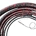 Indiana Style Bull Whip 8 Foot 8 Plaits Real Cow Hide Leather Equestrian Rope Core Bullwhip Jones Red & Black Cowboy Whip, Western Whip (8 FT Red & Black)