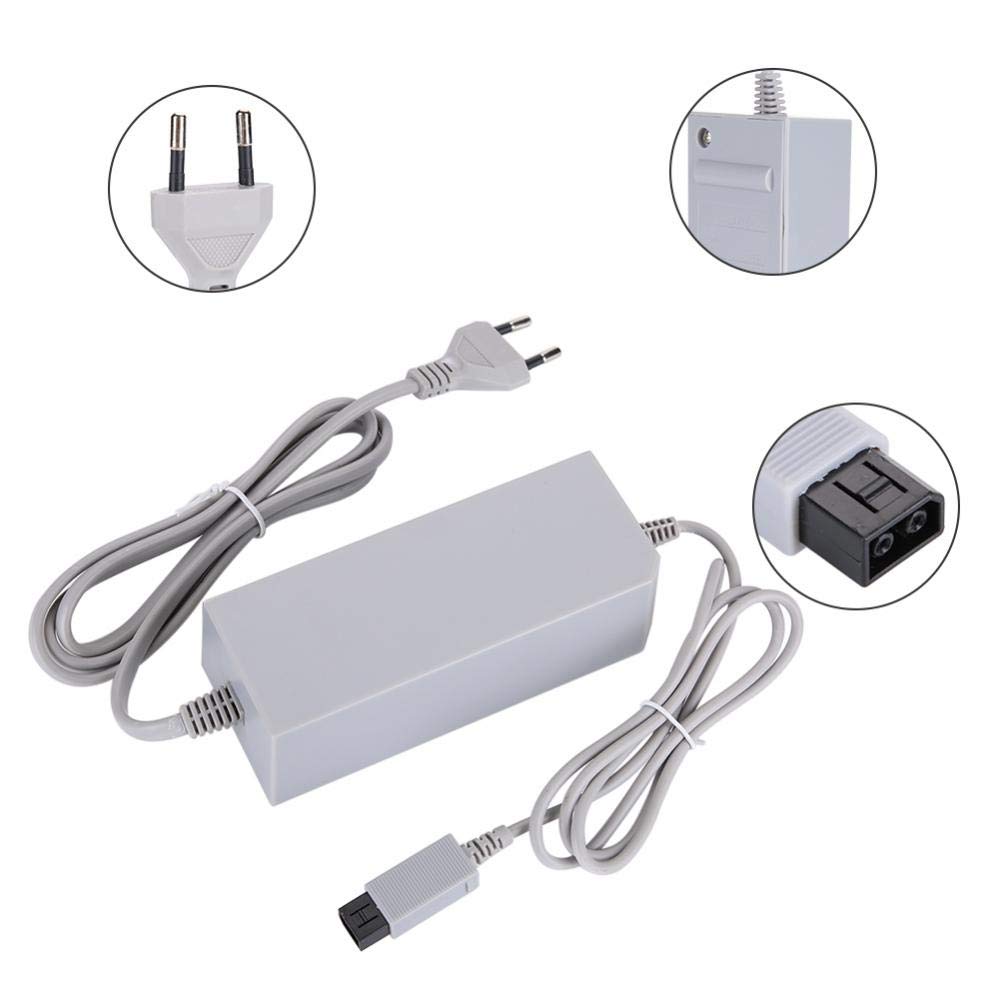Cavo Alimentazione Wii – Adattatore Universale 100-240V EU Plug, Compatibile con Wii Console [Versione Aggiornata]
