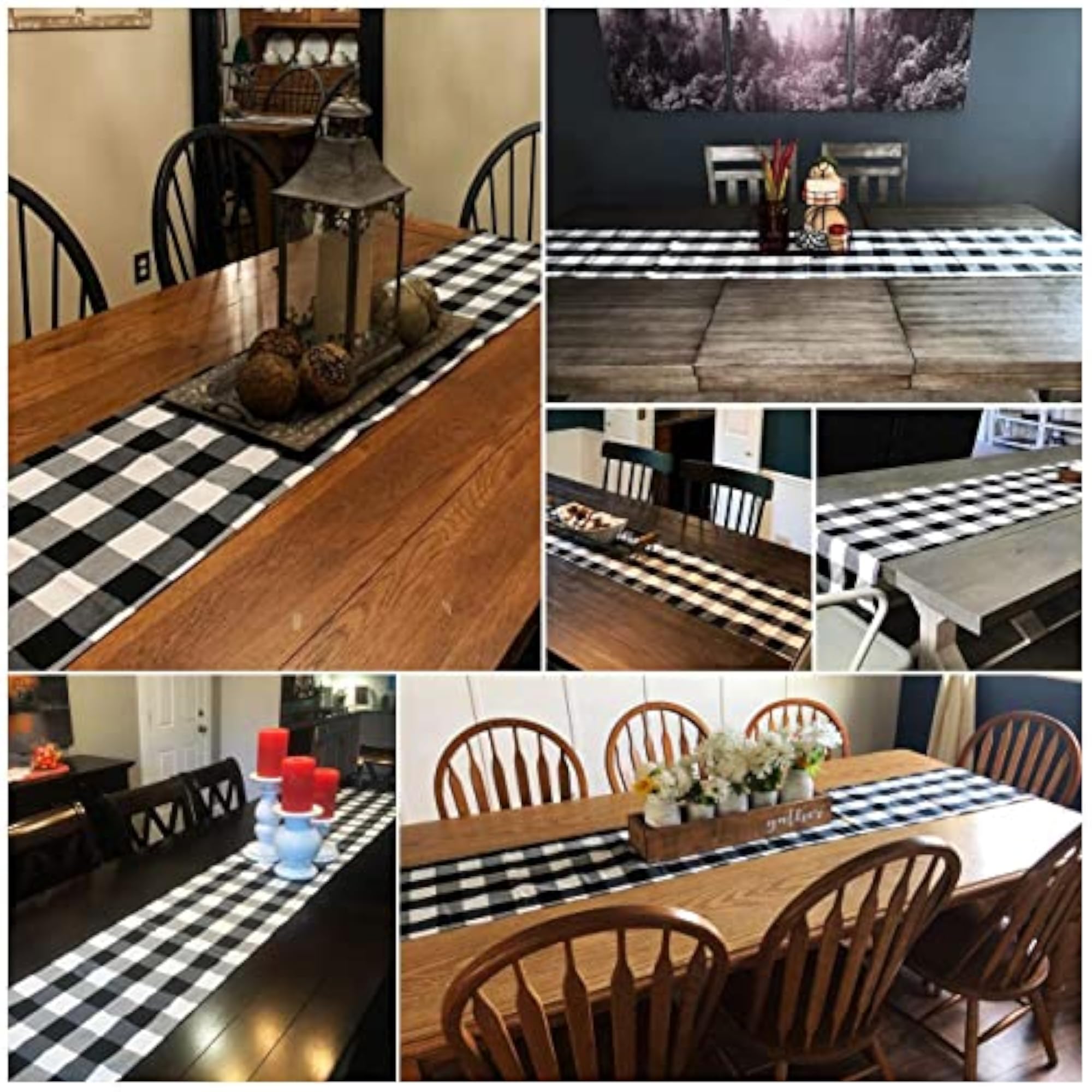 Buffalo Check Table Runner Cotton-Polyester Blend