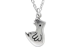 Mark Poulin Sterling Silver Chicken Charm Necklace