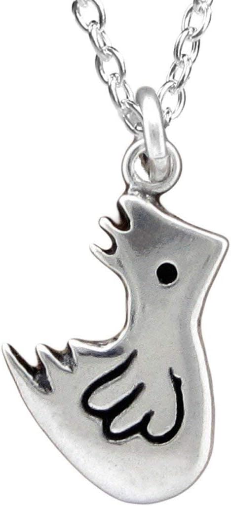 Mark Poulin Sterling Silver Chicken Charm Necklace on 16" 18" 20" Adjustable Sterling Silver Chain
