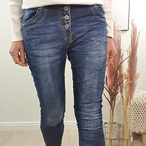 Jewelly Jeans elasticizzati da donna, pantaloni