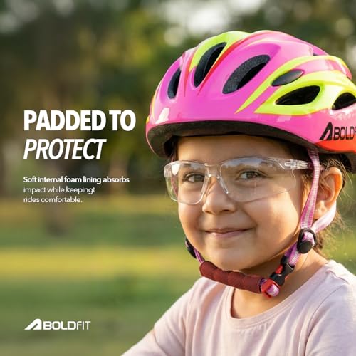 Image of Boldfit Cycle Helmet for Kids Protective Padded Montain Biks Cycling Helmet with Adjustable Strap Bicycle Riding & Skating Skull Helmets for Childrens Saferider Protection Helmets