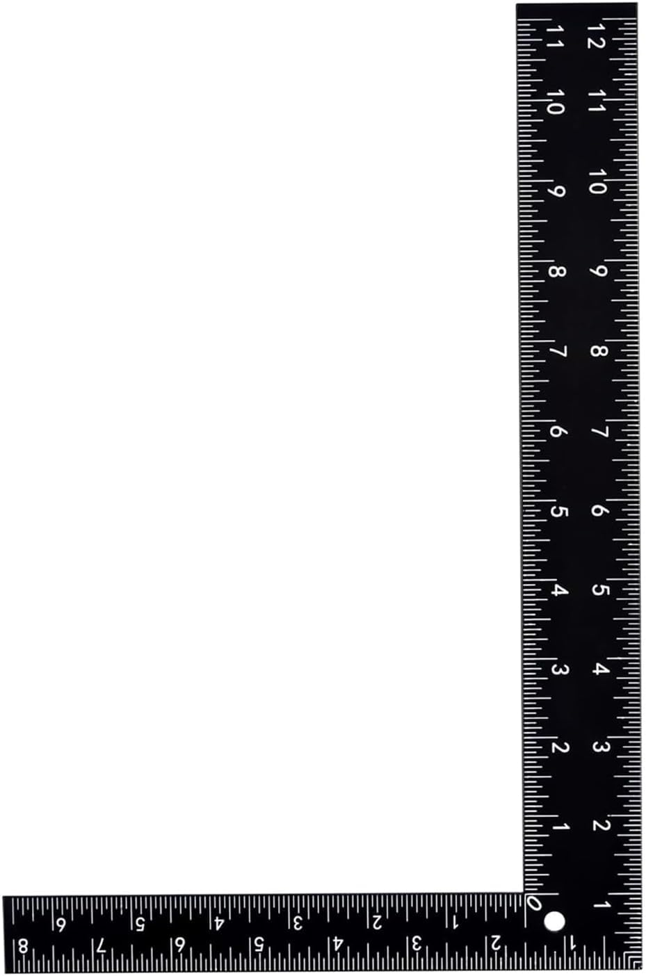 55 Trends 8x12 Carpenter Square – Heavy Duty Steel Framing Square for Woodworking, Roofing, Stair Layout – Metric & Inch Markings – L Shape Metal Ruler