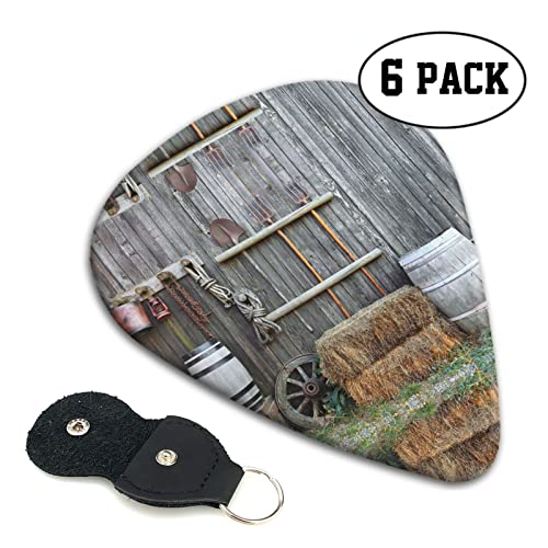 Lot de 6 médiators en bois pour guitare acoustique, guitare électrique, basse, ukulélé – fins, moyens et épais. - Les Beatles, Paul McCartney, John Lennon, RIngo Starr, George Harrison Lot de 6 médiators en bois pour guitare acoustique, guitare électrique, basse, ukulélé - fins, moyens et épais. – Image 3