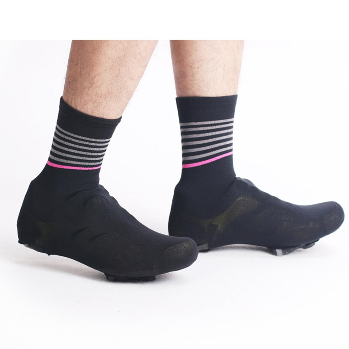 TOYANDONA Zapatos De Bloqueo De Bicicletas Prueba Trajes Exterior Cubierta De Zapatos De Bicicleta Montando Lluvia Cubrezapatillas De Ciclismo Zapato Ciclista Zapatos Húmedos Negro