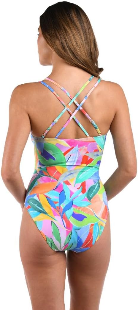 La Blanca Women's Underwire Lace Up One Piece Swimsuit - Image 2