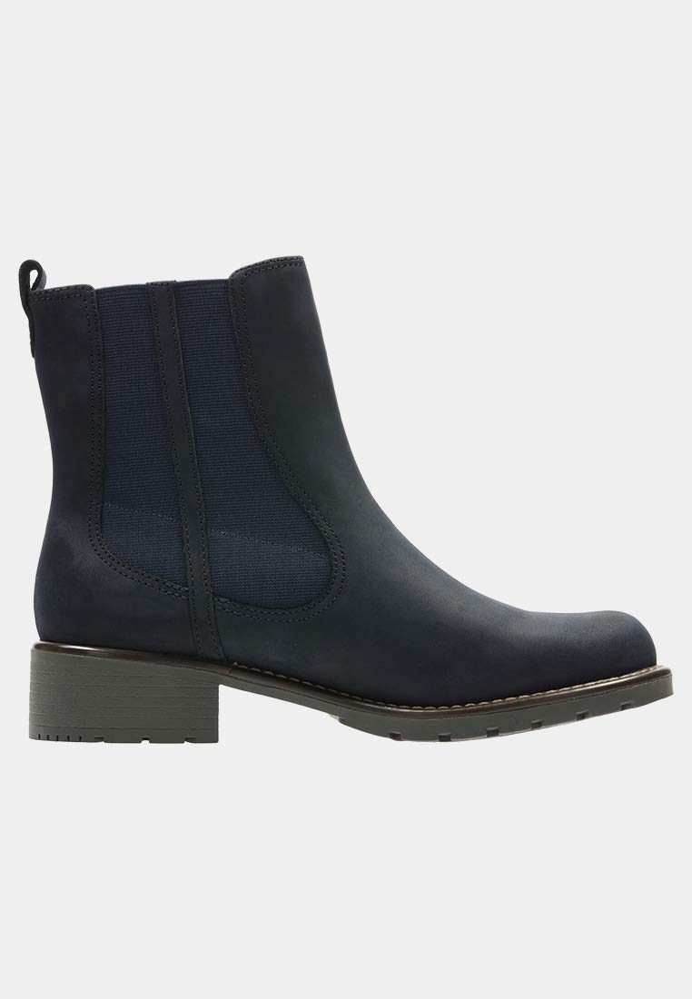 Clarkswomens Orinoco Club Short Shaft Boots Blue Navy Nubuck