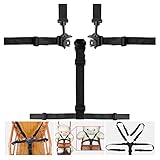 Hugesavings 5 Point High Chair Straps, Safety Harness Belt, Baby Safety Straps, High Chair Harness Seat Belts Stroller High Chair Pram Buggy Children Kid Pushchair