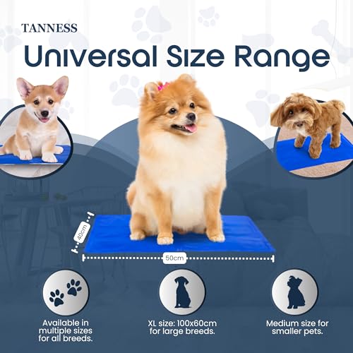 TANNESS Dog Cooling Mat - Advanced Self-Cooling Technology - Waterproof Heat Relief Pet Mat - Pad for Dogs & Cats - Medium (40x50cm) - Image 6